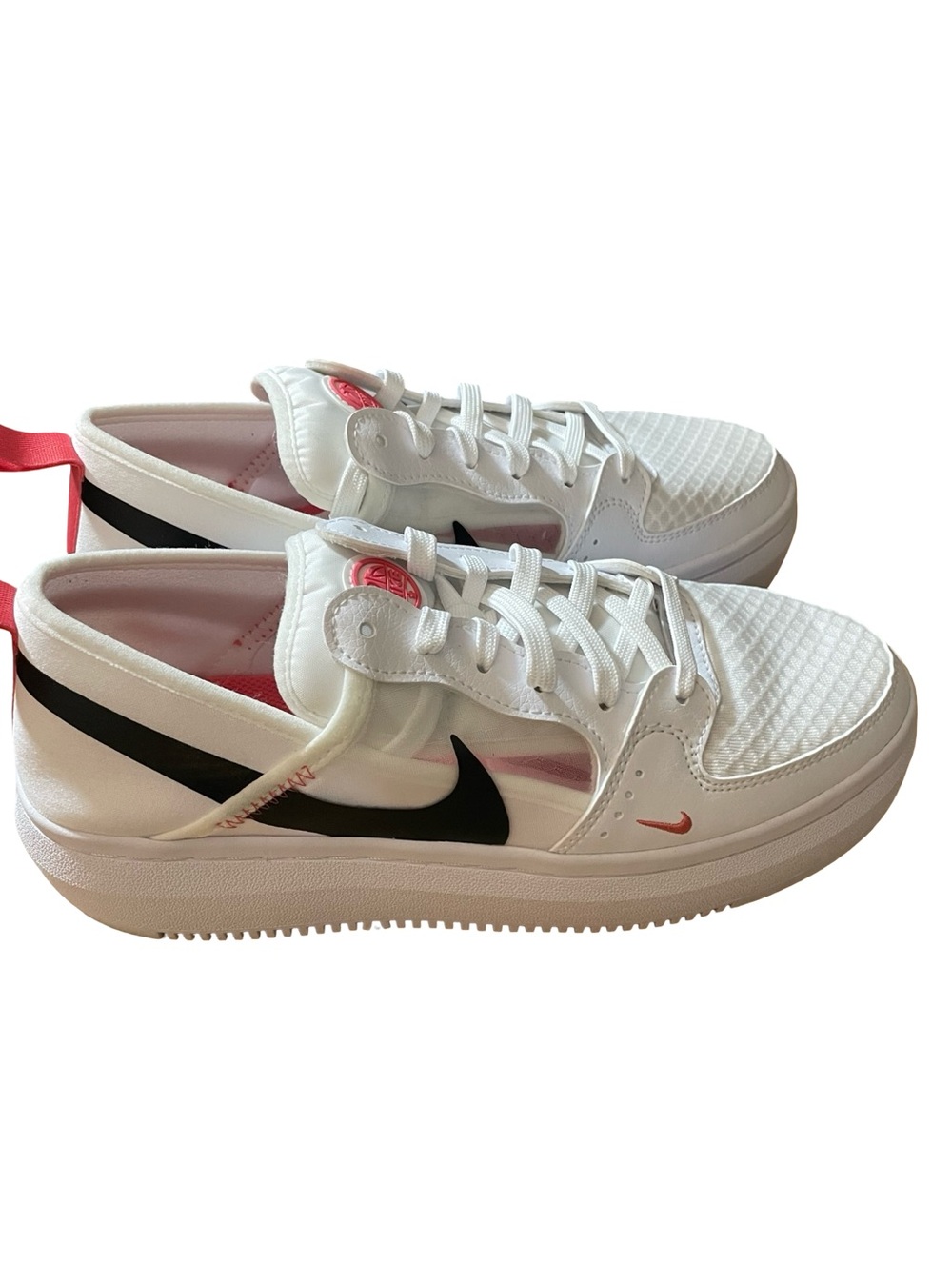 Nike Court Vision Alta TXT sneaker White Black Sea Coral Athletic SHOE Lace Up 9 - Picture 4 of 16